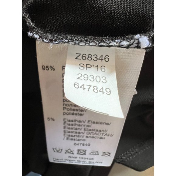 Venus Black Party Dress Large Mini Sheath Gold Accent Necklace Straps Stretch - Picture 14 of 16